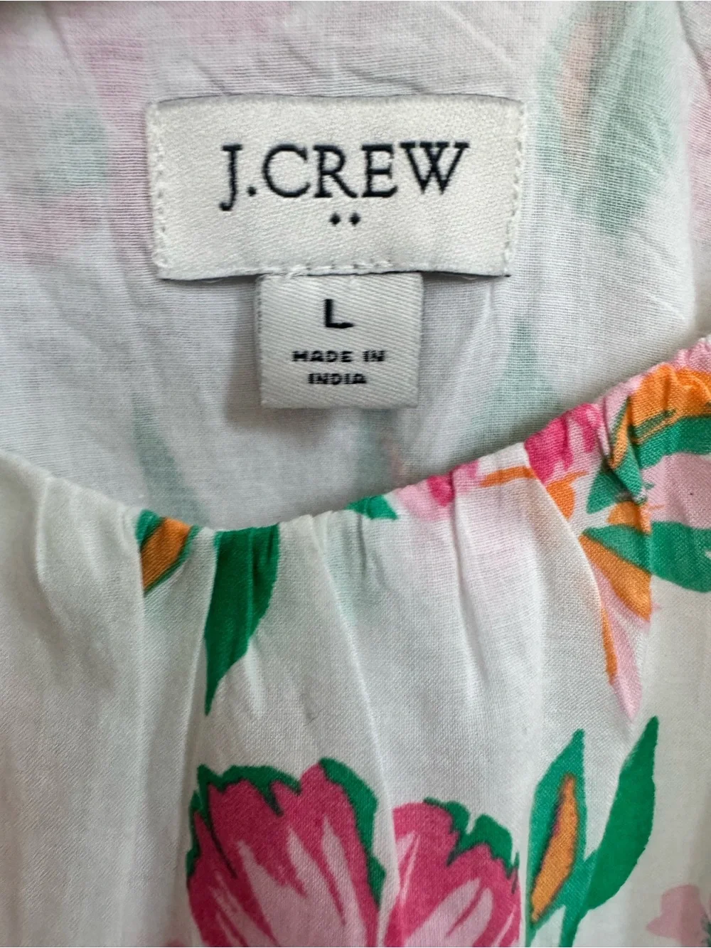 J.Crew floral midi dress size large